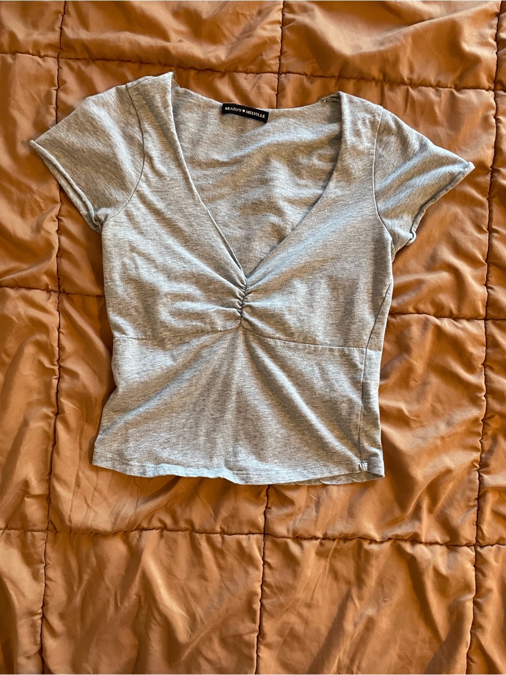 Brandy Melville Light Gray Gina Top
